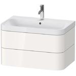 фото Duravit Happy D.2 Plus HP4347O2222 Тумба подвесная с умывальником, белый глянцевый