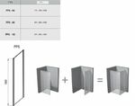 Фото №3 Неподвижная стенка Ravak Pivot PPS-80 блестящий+транспарент 90G40C00Z1