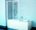 Фото №6 Шторка для ванны Ravak VS2 105 белая+транспарент 796M0100Z1