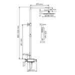 Фото №2 WasserKRAFT  A114.258.218.CB Thermo Душевая система с термостатическим смесителем