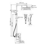 Фото №2 WasserKRAFT  A155.198.201.BG Душевая система со смесителем