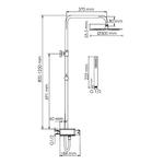 Фото №2 WasserKRAFT  A114.160.217.CB Thermo Душевая система с термостатическим смесителем