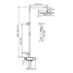 Фото №2 WasserKRAFT  A114.160.218.CB Thermo Душевая система с термостатическим смесителем