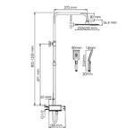 Фото №2 WasserKRAFT  A114.255.130.CB Thermo Душевая система с термостатическим смесителем