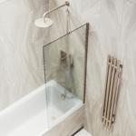 Фото №4 Maybah Glass MGV-90-2ш Шторка для ванны в широком профиле