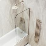 Фото №2 Maybah Glass MGV-132-2у Шторка для ванны в узком профиле