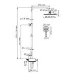 Фото №2 WasserKRAFT  A113.067.059.CH Thermo Душевая система с термостатическим смесителем