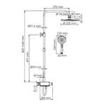 Фото №2 WasserKRAFT  A113.067.127.CH Thermo Душевая система с термостатическим смесителем