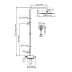 Фото №2 WasserKRAFT  A113.116.058.CH Thermo Душевая система с термостатическим смесителем