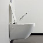 Фото №2 Унитаз подвесной 104, ободковый, сиденье дюропласт softclose тонкое, быстросъёмное