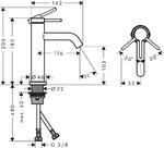 фото Hansgrohe Tecturis S 73311140 Смеситель для раковины