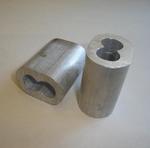 Втулки алюминиевые для опрессовки канатов строп (14 мм)