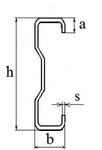 фото Стальной гнутый тонкостенный Сигма-образный профиль (СГТСП 300*80*t мм)