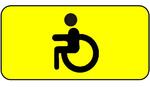 фото Знак оповещательный ПВХ 005 Инвалид