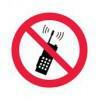 фото Запрещается пользоваться мобильным (сотовым) телефоном или переносной рацией (Пленка 100 x 100)