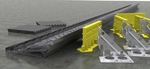 фото Несъемная опалубка Metalscreed для устройства технологических швов бетонного пола автосалона