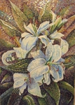 фото Мозаичное панно «Лилии»