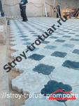 фото Укладка тротуарной плитки на бетонное основание цена