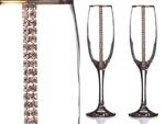 фото Набор бокалов для шампанского из 2 шт. с золотой каймой 170 мл. (802-510133)