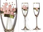 фото Набор бокалов для шампанского из 2 шт. с золотой каймой 170 мл. (802-510156)