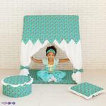 фото Текстильный домик-палатка с пуфиком "Дворец Жасмин" (PCR116-08)