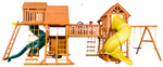 фото Игровая площадка PlayGarden Mega SkyFort с двумя игровыми домиками и переходом