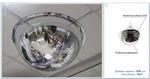 фото Зеркало внутреннее купольное для потолка 800 мм/ с креплением на цепь.