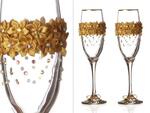 фото Набор бокалов для шампанского из 2 шт. с золотой каймой 170 мл. (802-510183)