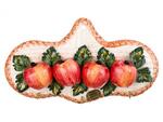 фото Вешалка для кухонных полотенец "яблоки" длина=28 см. Ceramiche D'arte (335-040)
