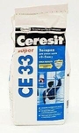 фото CERESIT CE 33 (Церезит) — цветная затирка для плиточных швов