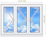 фото Пластиковое окно 1520х1570 из ПВХ профиля VEKA EUROLINE (класс А