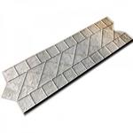 фото Форма для печатного бетона "Бордюр венецианский алмаз"